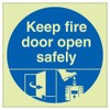 V Safety Photoluminescent Dorgard Keep Fire Door Open Safely 150