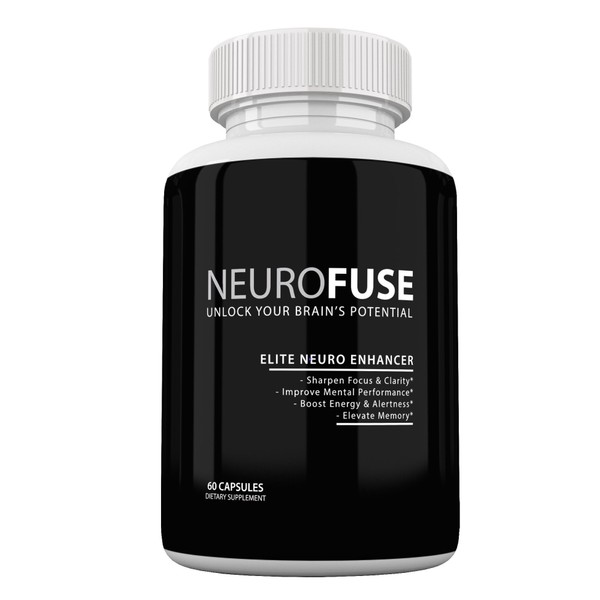 Neurofuse Powerful Focus & Memory Nootropic Pill - Formula Helps Support Memory, Cognitive Function, Focus & Clarity –Reduce Brain Fog & Fatigue