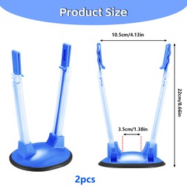 IGXX 2Pcs Bag Holder, Freezer Bag Holder Stand, Bag Stand, Freezer Bag Stand, Food Bag Holder Stand, Food Storage Bag Stand for Kitchen(Blue)