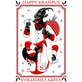CafePress Happy Christmas Krampus Throw Blanket Super Soft Fleece Plush Throw Blanket, 60"x50"