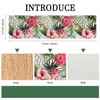 Table Runner Spring Green Leaf Table Runner Tropical Palm Pink