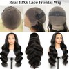 BeCools 22 Inch 13x6 Lace Front Wigs Human Hair Body