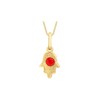 Carissima Gold 9 ct Yellow Gold Enamel Hamsa Hand Charm