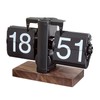 Folpus Flip Desk Clock Automatic Page Turning Clock Decoration