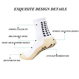 fjberrtsat Men's Socks Soccer Non Skid Ball Football Socks Anti-Slip Athletic Non Slip Pads for Basketball Sports Sock