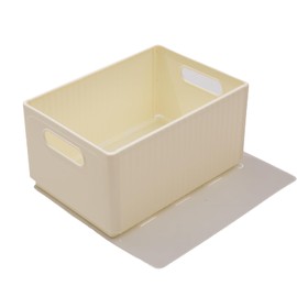 Small Narrow Storage Bins 10.2"(L)×7.1"(W)×5.3"(H) Foldable Plastic Baskets