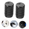 ABOOFAN 4pcs American Flag Tire Valve Caps Durable Tire Stem