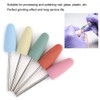 5pcs Nail Drill Bits Set,Nails Drill Bit Set Silicone Rubber