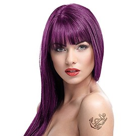 Crazy Color Semi-Permanente Haarfarbe 100ml (Aubergine)