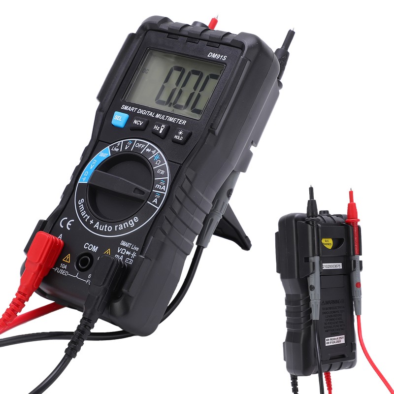DM91S Manual Auto Ranging Digital Multimeter Multifunctional High Accuracy Mini