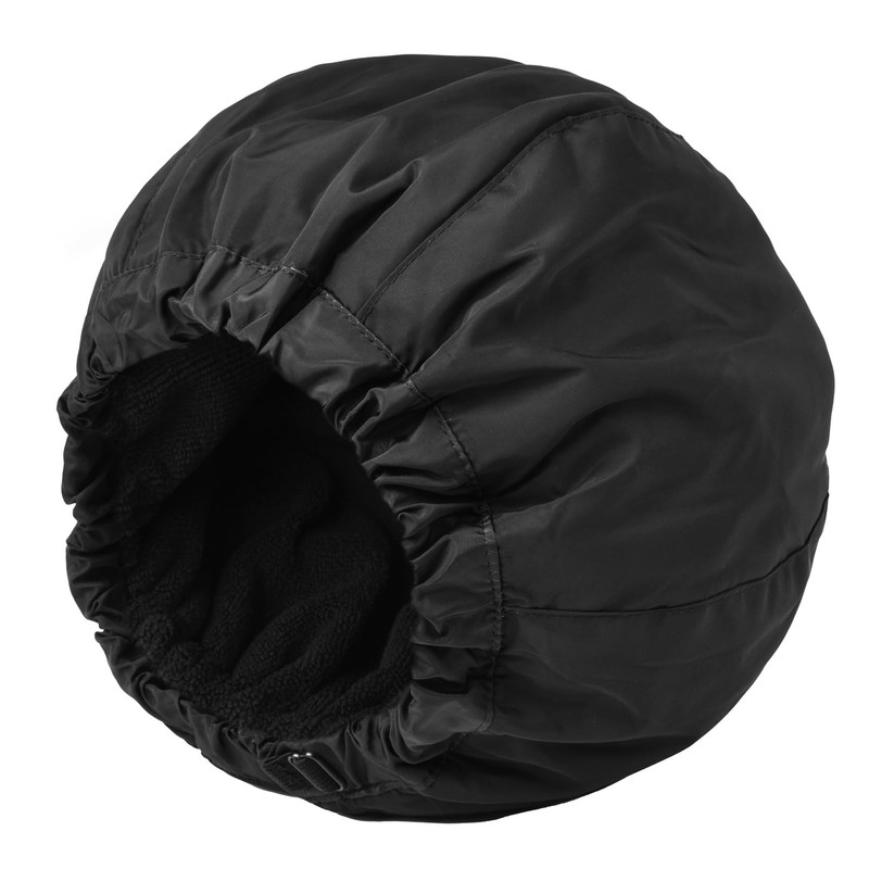 Shower Cap for Men Black Bath Cap, Reversible Terry Lined