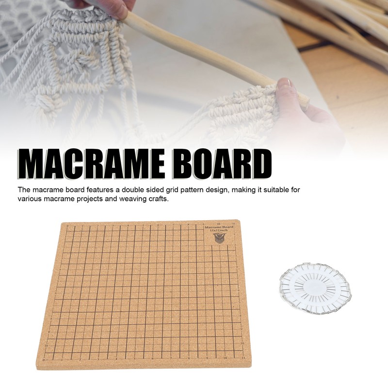 Macrame Board Double Side Macrame Project Board DIY Grids Braiding