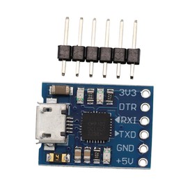 Heevhas CP2102 Micro USB to TTL UART Serial Module Serial Converter Board 6 Pin Serial Converter Adapter STC Downloader (Pack of 3)