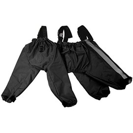 FouFou Dog 62564 Bodyguard Protective All-Weather Dog Pants, Large, Black
