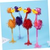 Operitacx 4pcs Ostrich Ballpoint Pens Lightweight Fun Design for School