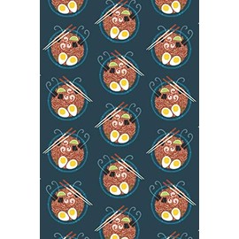 Notes: A Blank Sheet Music Notebook with Japanese Ramen Noodle Pattern Cover Art