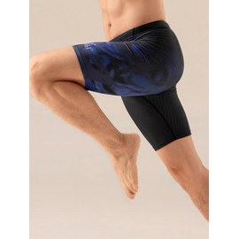Traje de baño de natación 361° para hombres, traje de baño de entrenamiento profesional resistente al cloro, Negro1, XX-Large