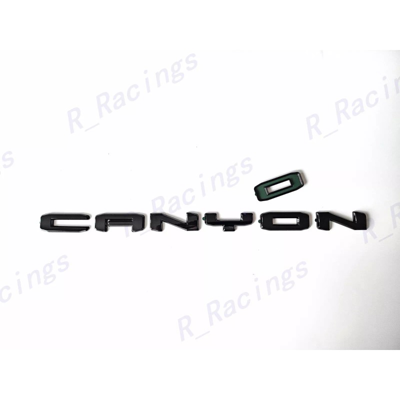 GMC 5PCS Gloss Black Red Door Rear Grill AT4 Canyon