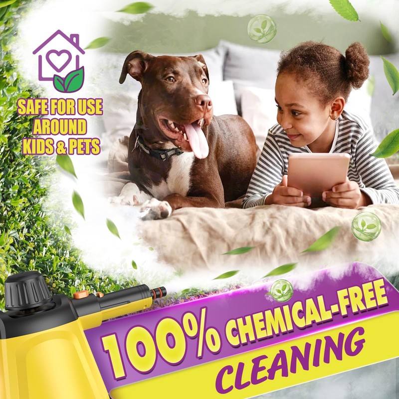 Steam Cleaner, Deep Cleaning Steam Cleaner for Home, 1200W Handheld