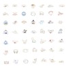 100PCS Cinnamoroll Stickers, Cute Big Ear Dog Stickers Packs for