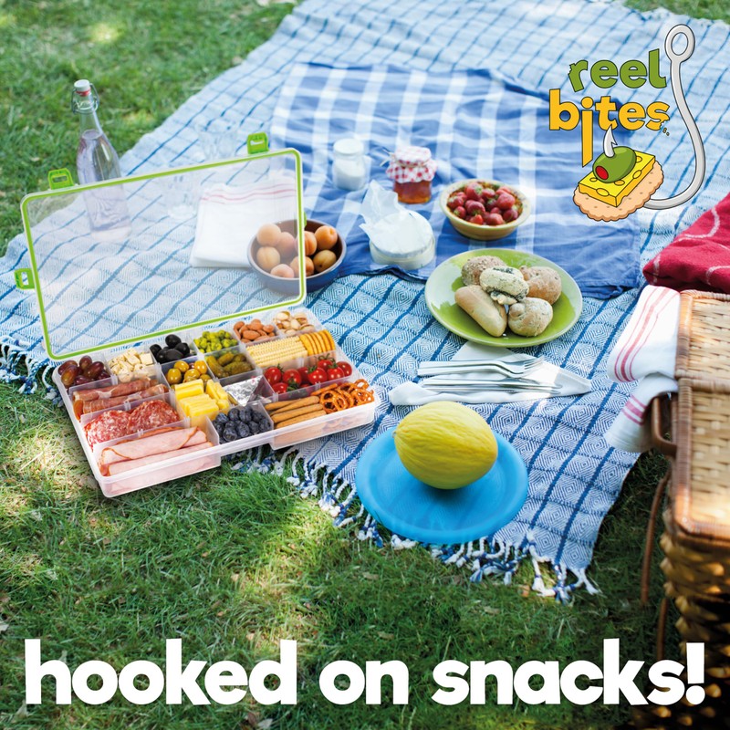 Create-ables Reel Bites BPA Free Large Snackle Box Container for
