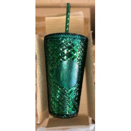 Starbucks Set Of 2* Starbucks Jeweled Emerald Green 16 oz Grande Tumbler NEW Xmas Limited