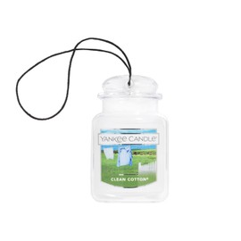 Yankee Candle Car Air Fresheners, Hanging Car Jar® Ultimate Clean Cotton® Scented, Neutralizes Odors Up To 30 Days