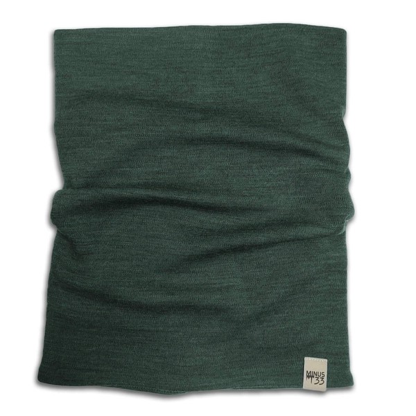 Minus33 Merino Wool Midweight Neck Gaiter Forest Green One Size