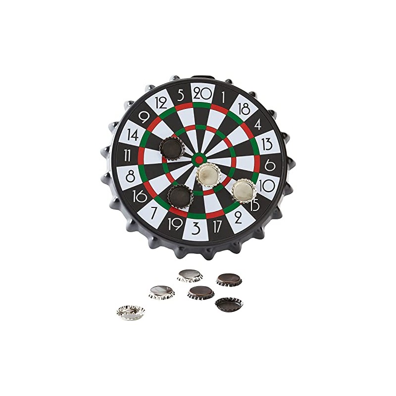 Framan Magnetisches Dartboard mit Flaschenverschlüsse statt Darts