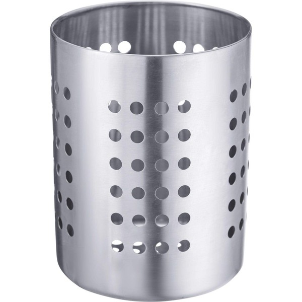 Westmark Cutlery/Utensil Holder, round, diameter: 10 cm, height: 13 cm, stainless steel, silver, 69012211