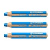 STABILO Woody 3 in 1 Extra Large Pencils, Cobalt Blue,
