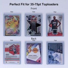 Rieton Toploader Sleeves - Resealable Team Bags for 35-75PT Top Loader Cards (1500pcs)