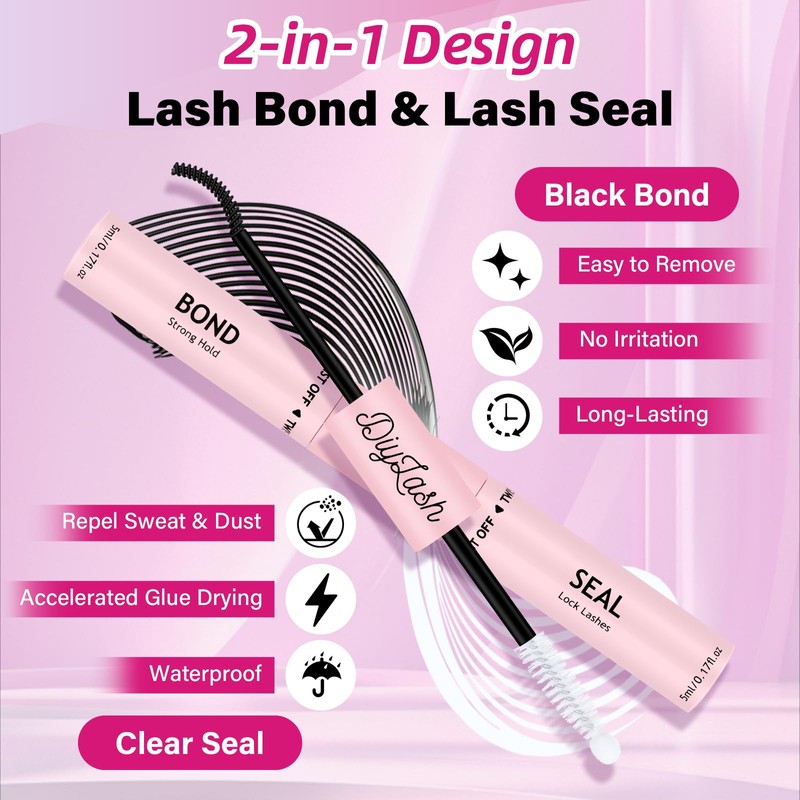 Lash Clusters Kit with 144 Pcs Individual Lashes Cluster Lashes
