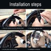 HAOBO Car Phone Holder - Adjustable Car Cradle, Steering Wheel