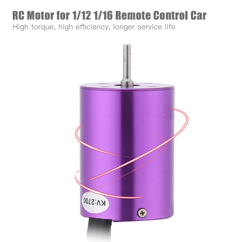 3650 2700KV Remote Control Car Motor for 1/12 1/16 RC