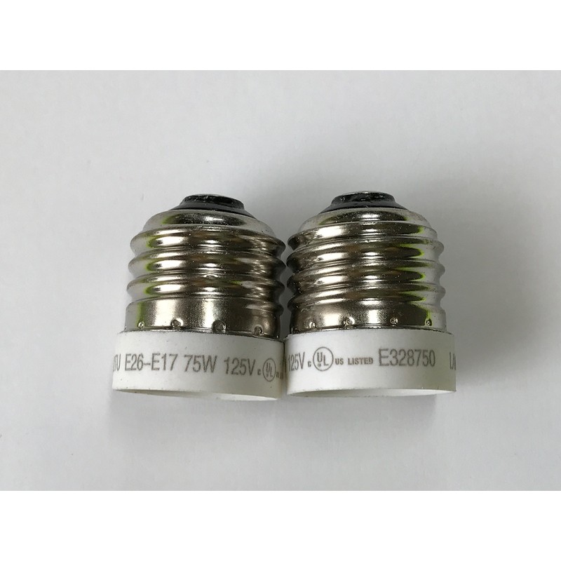 Yi Lighting - E26/E27 to E17 Socket Adapter,Medium Screw to