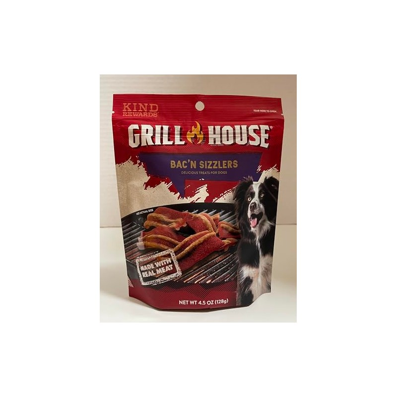 Grill House Kind Rewards Dog Treats 4.5 oz (128g) Bac'N