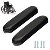 HMZ Full Length Padded Armrest Black 10-1/4" Long Wheelchair and