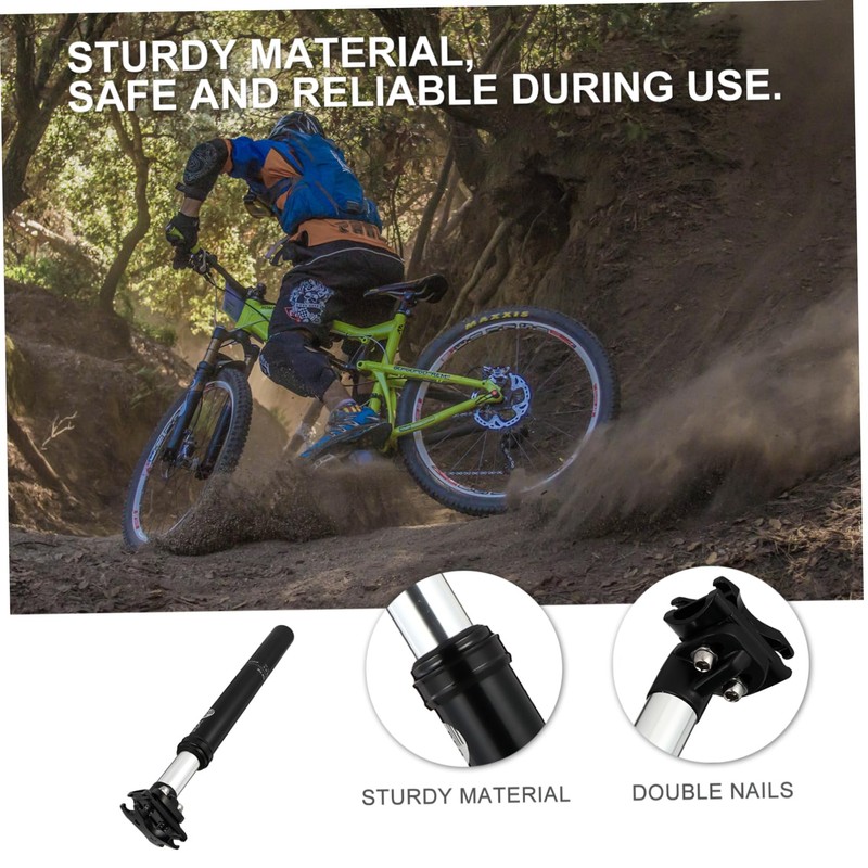 Kisangel Aluminum Alloy Bike Damper Post Seatpost Absorber for Comfortable