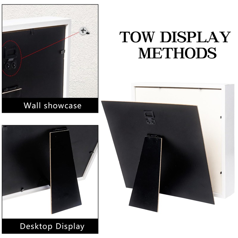 3D Shadow Box, Wooden Deep Box Frame Display Photo Frames