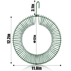 DandC Whole Peanuts Wreath,mangeoire oiseaux Anti ecureuil,Squirrel feeders for Outside,Peanuts in Shell for Squirrels,Peanuts in Shell for Squirrels