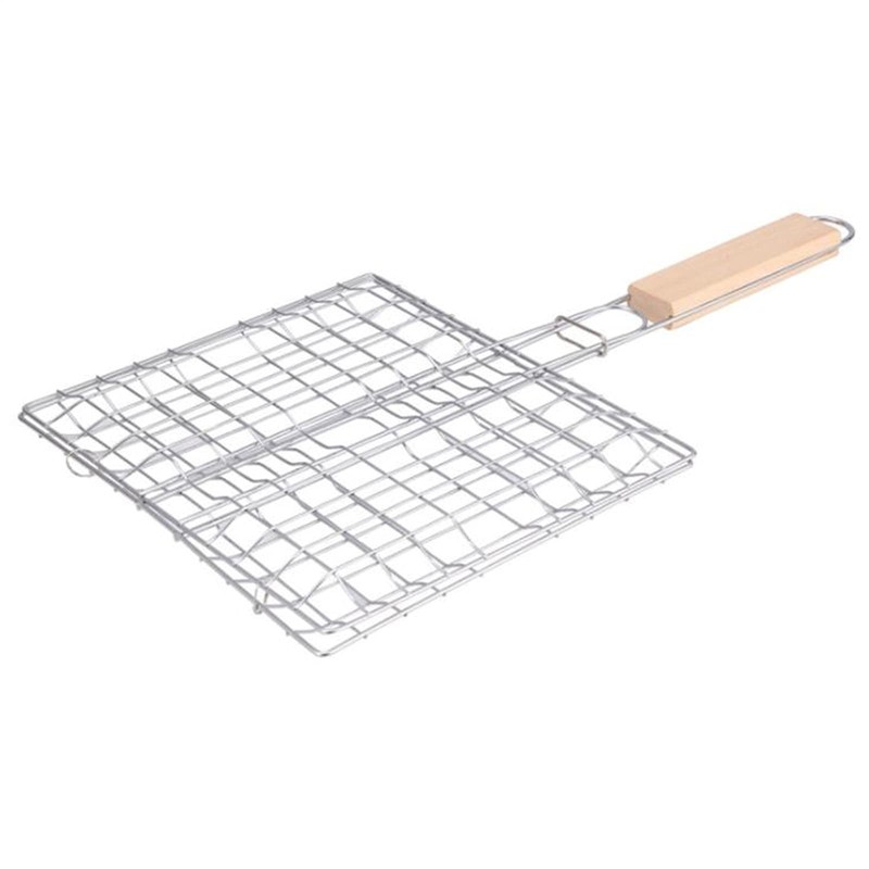 Ashuxxn Set of 2 Barbecue Grill Mesh Grill Basket with