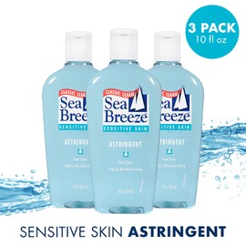 Seabreeze Deep Cleaning Facial Astringent for Sensitive Skin, 10 Fluid Ounce (Pack of 3) (SE03052WM)