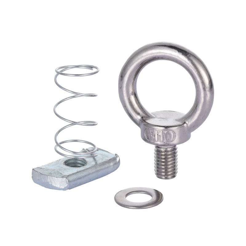 Strut Channel Nut and Eye Bolt Set - Heavy Duty