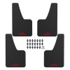 Xukey 4X Carbon Fiber Effect Universal Splash Guards Mud Flaps