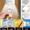 Keyhole Light,AMZSTAR 4LED Keyhole Lamp Infrared PIR Motion Detector Cabinet