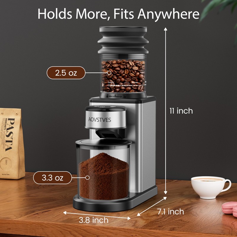 Electric Coffee Grinder, Suitable for Home Use, Features 25 Precise