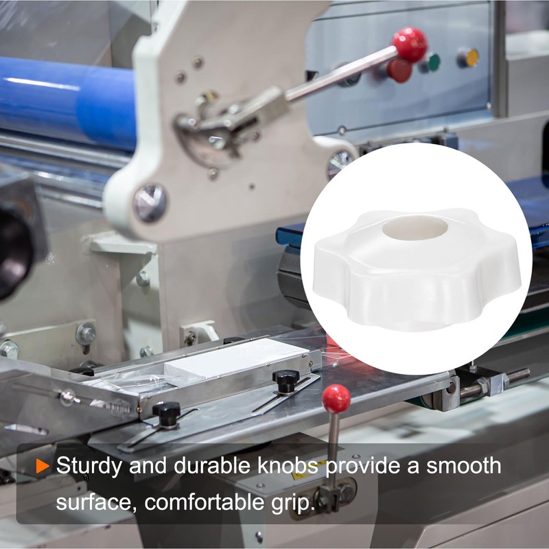 HARFINGTON 12pcs Star Knobs M5 Female Thread 32mm 6-Point Plastic