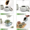 Ceramic Kungfu Tea Sets 12 Piece,Mini Protable Travel Tea Set