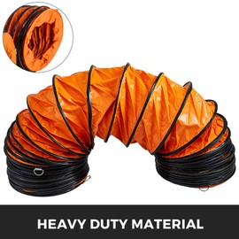 Happybuy 25ft PVC Flexible Duct Hose for 10" Utility Blower Exhaust Fan, HVAC Ventilation